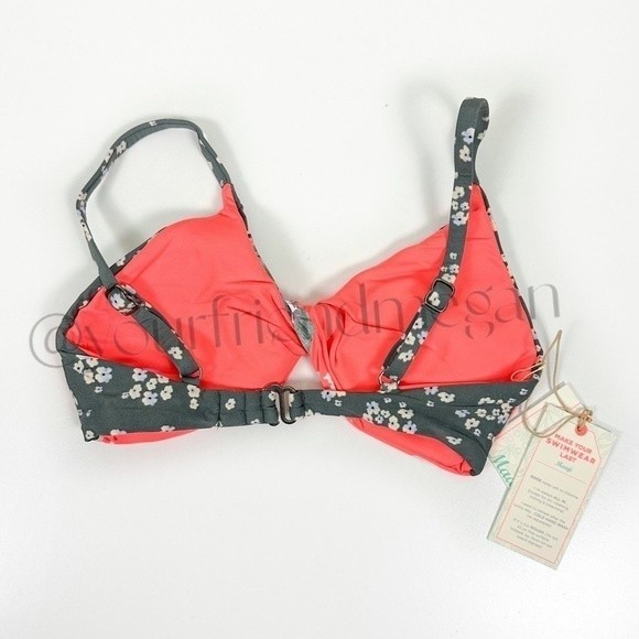Maaji Bouquet Twister Multicolor Reversible Bralette Bikini Top - Picture 7 of 9